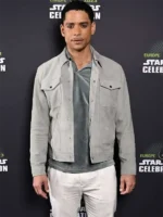 Charlie Barnett Star Wars The Acolyte Young Jedi Event Night Gray Cotton Jacket