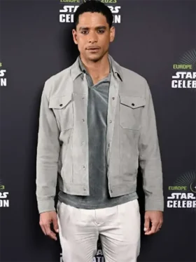 Charlie Barnett Star Wars The Acolyte Young Jedi Event Night Gray Cotton Jacket