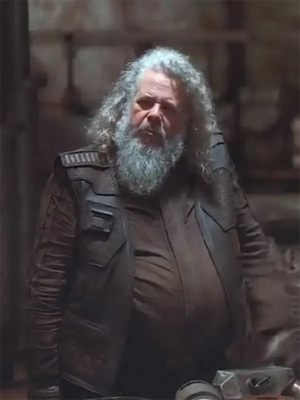 Star-Wars-The-Mandalorian-2019-Ranzar-Malk-Brown-Leather-Vest Mark Boone Junior Star Wars The Mandalorian S01 Ranzar Malk Brown Leather Vest