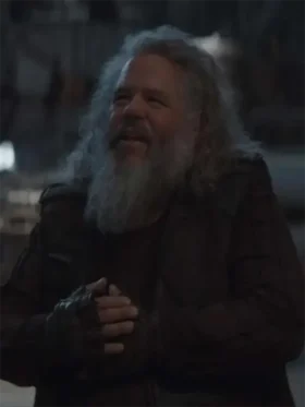 Mark Boone Junior Star Wars The Mandalorian S01 Ranzar Malk Brown Leather Vest