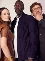 Rick Famuyiwa Star Wars The Mandalorian Jib Dodger Blue Suede Leather Jacket