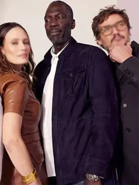 Rick Famuyiwa Star Wars The Mandalorian Jib Dodger Blue Suede Leather Jacket