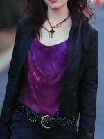 Meg Masters black outerwear for women with a contemporary cut and reinforced seams.