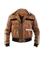 Star Wars Jedi Survivor Cal Kestis Brown Bomber Leather Jacket