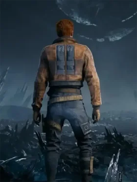 Star Wars Jedi Survivor Cal Kestis Brown Bomber Leather Jacket