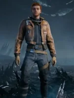 Star Wars Jedi Survivor Cal Kestis Brown Bomber Leather Jacket