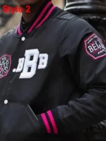 Men's Black Bottle Boy Satin Jacket, high-quality full-snap