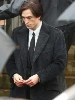 Bruce Wayne The Batman Coat, black color, full-length