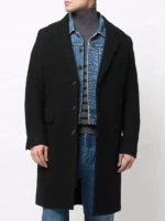 Bruce Wayne Wool Coat Black, Robert Pattinson Trench Coat