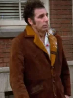 Brown Seinfeld jacket inspired by the wardrobe of Cosmo Kramer.