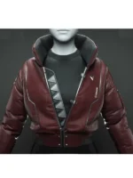 Maroon Okami Jacket in a rich, deep hue for a standout look.