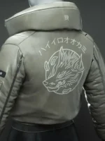 Back view of the Okami Jacket showing the detailed paneling.