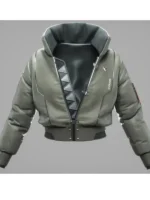 Front view of the Okami Jacket showcasing the zip closure.