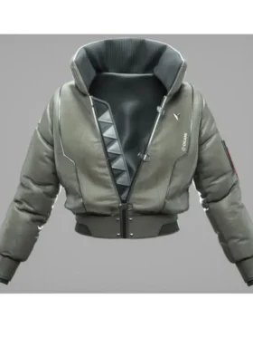 Front view of the Okami Jacket showcasing the zip closure.