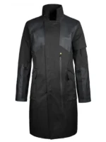 Deus Mankind Divided Adam Jensen Coat, black nylon
