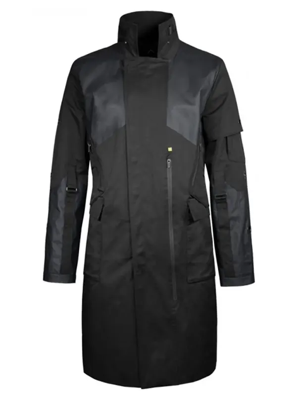 deus-mankind-divided-adam-jensen-coat Deus Mankind Divided Adam Jensen Coat, black nylon