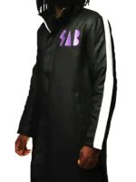 Goku SAB Coat, black color, trench coat style