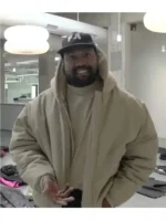 Official Kanye West Yeezy Pixar beige hoodie and jacket style.