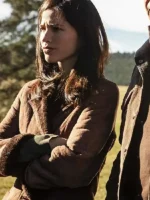 Yellowstone Kelsey Asbille Brown Trench Coat