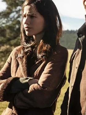 Yellowstone Kelsey Asbille Brown Trench Coat