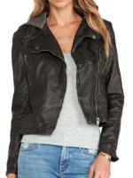 Emmy Rossum's signature leather jacket from Shameless Season 6.