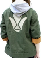 Classic green Tekkadan style jacket with a rugged and simple design.