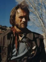 Rugged brown outlaw style coat inspired by the classic western film.