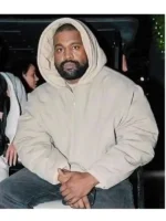 Men's beige cotton bomber jacket inspired by Yeezy Pixar.