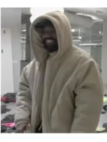 Beige Yeezy Pixar bomber jacket with front zipper closure.