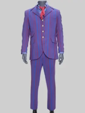 Austin Power Pinstripe Suit front display by TV JACKETS.