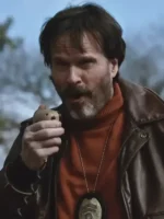 Dead Man’s Wire Cary Elwes inspired dark brown leather jacket.