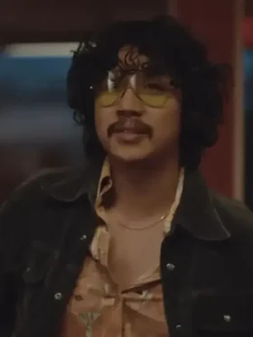 Dead Man’s Wire Vinh Nguyen black denim trucker jacket from the collection.