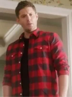 Dean Winchester flannel multicolor shirt featuring high-contrast tones and a premium, high-end profile for a standout look.
