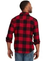 Dean Winchester flannel shirts back view showcasing a clean silhouette and durable, high-quality stitching for a premium fashion profile.