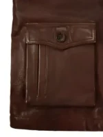 Supernatural inspired jacket pocket featuring deep storage and a secure flap closure.