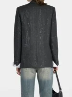 Kelli Giddish Pinstripe Blazer Double Breasted – 2026 Collection - Image 3