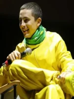 Timothee Chalamet Marty Supreme Brazil Yellow Jacket featuring the side profile.