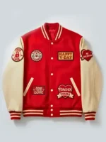 Valentine Day Red and White Varsity Jacket