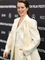 Claire Foy Off White Blazer ST