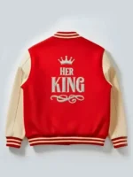 Valentine Day Red and White Varsity Jacket