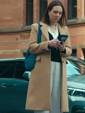 Ingrid Oliver Run Away 2026 Brown Coat in a structured wool-blend design.