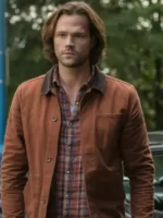 Supernatural brown cotton jacket for men featuring a masculine tailored fit and a polished, professional-grade wearable drape.