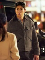 Kim Seon-ho Grey Jacket from Can This Love Be Translated in a front view.