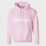 Light Pink Essentials Pullover Hoodie for Women.
