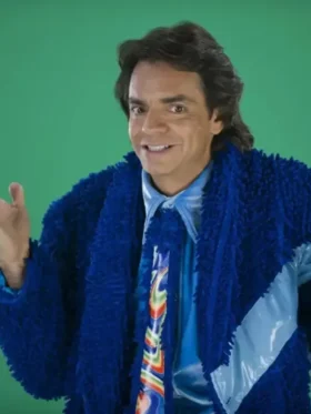 Luche Blue Jacket detailed fit display by TV JACKETS.