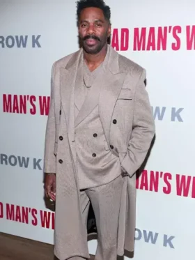 Colman Domingo Dead Man’s Wire NY Screening Long Coat collection.