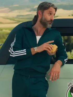 Marco Calvani Jacket showcasing a polished track-style design and a high-end profile for a sophisticated 2026 fashion statement.