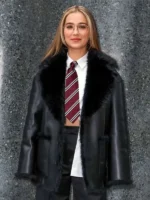 Haley Lu Richardson Leather Coat TV