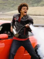 Red Scott Truman Leather Jacket FR