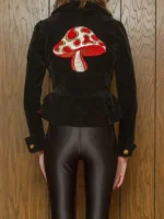 Red Heart Black Velvet Blazer BK